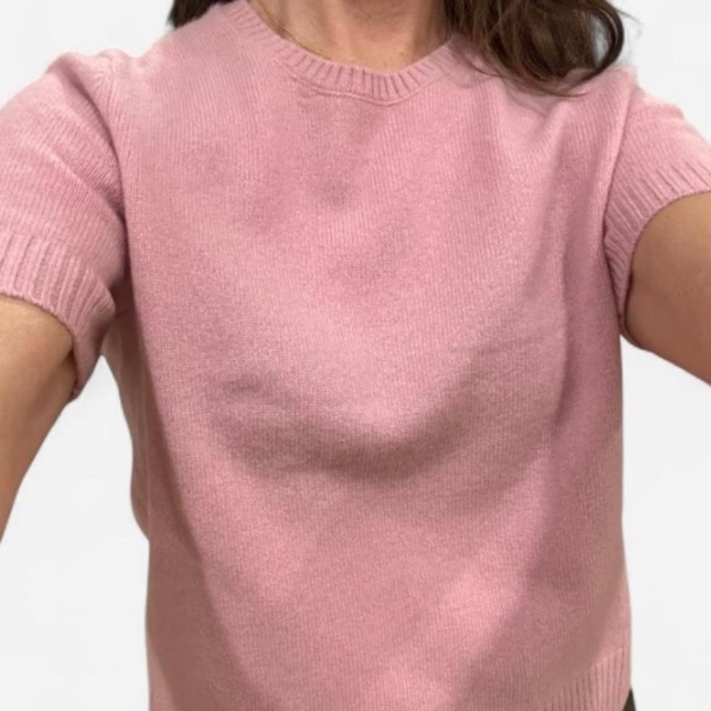 Zara wool pink t-shirt sweater